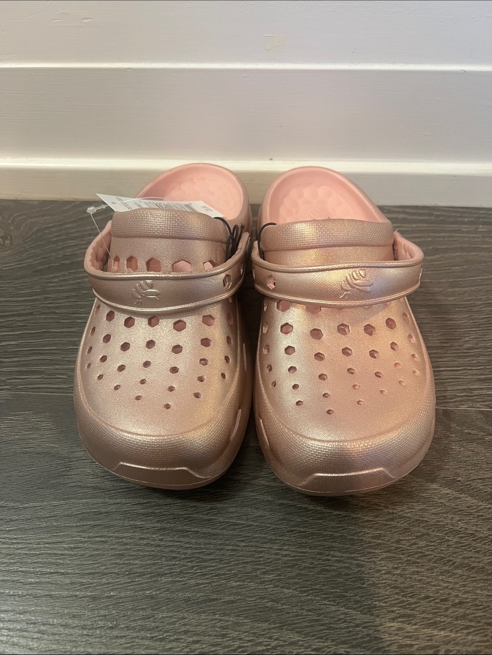 Joybees Kids Metallic Pink Shoes